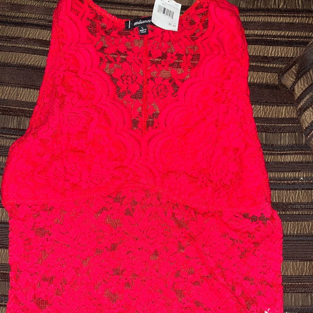 Red bodysuit
